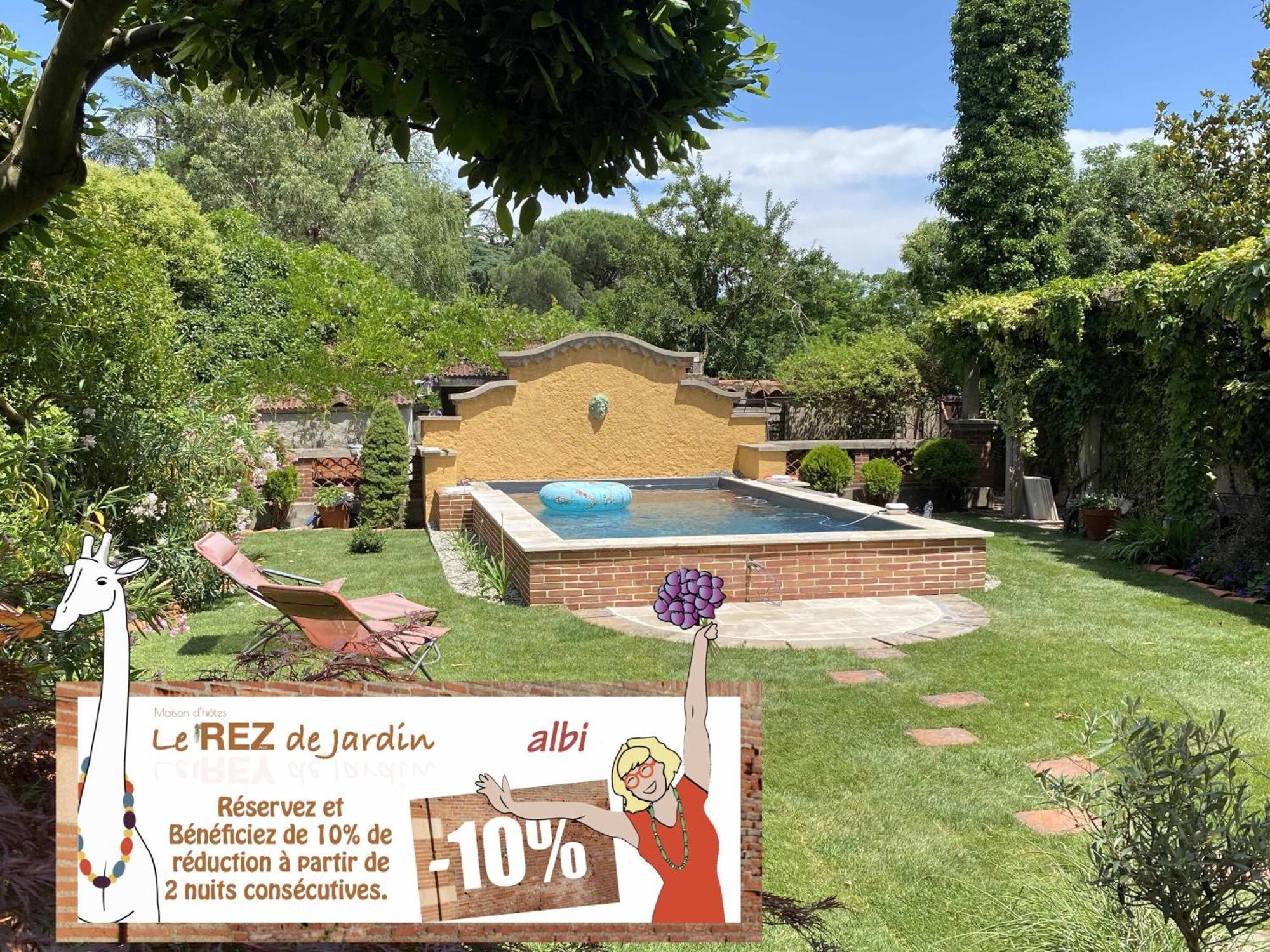 Le Rez De Jardin Albi Hotel Luaran gambar